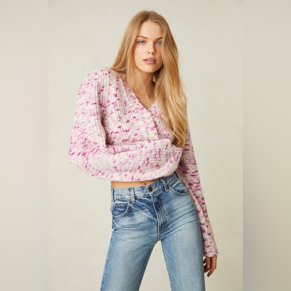 LoveShackFancy Avignon Crop Cardigan Size Small - Picture 12 of 16